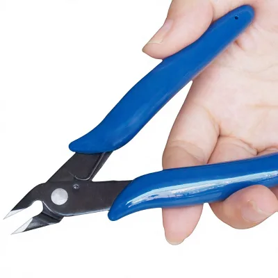 Small Blue Diagonal Cutting Pliers DKT-KT-170 Model Chromium-vanadium Alloy Steel for Clipping Paper Clips Electronic Pliers