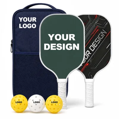 Custom Carbon Fiber Pickleball Paddle Honeycomb Core School Training Equipment Factory Direct