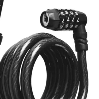 Taiwan Designed 4-Digit Code Bicycle Security Proprietary BMX Cable Lock Alloy Steel Combination Lock for Biking