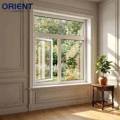 Sound Proof High Impact Black Triple Glazed Aluminum Heat Insulated Thermal Broken Casement Windows
