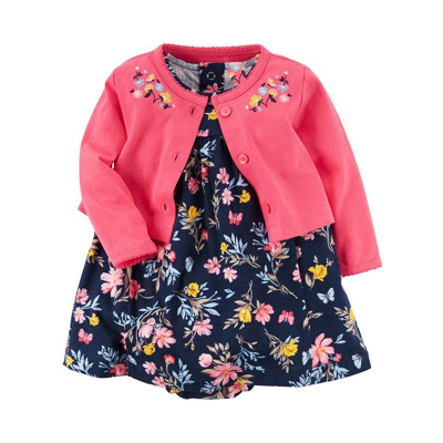 2019 Hot Sale Toddler Coat Dress Clothes Set Breathable Safe Fabric Baby Newborn Set