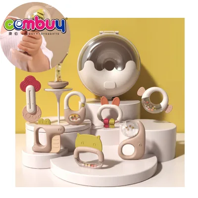 Newborn Gifts Silicone Teething Hand Music Baby Infant Rattle Toys