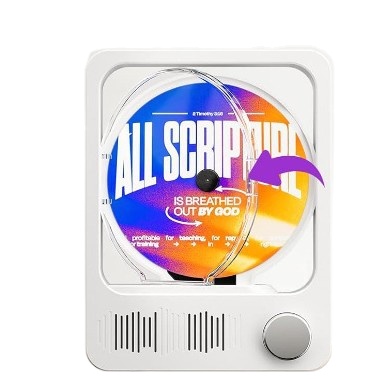 New CD Player Album Player - CD Disc Integrated Machine with Audio and BT - Retro CD Player with Built-in Speakers