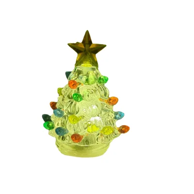 Cross border luminous Christmas tree desktop decoration, European and American style party holiday decoration