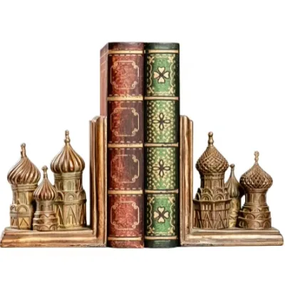 American Architectural Style Bookends Ornament Crafts For Study Bookshelf Window Display Decoration