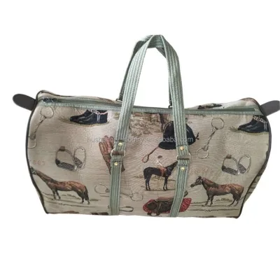 Horse Equestrian Tapestry Duffel Bag