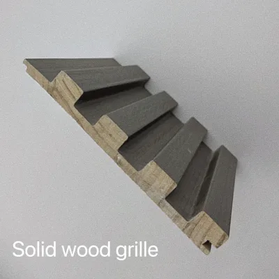 High Quality Interior Background Pvc Fluted Wall Panels Tv Stand Wooden Grille Fluted Solid Wood Wall Panels Grille