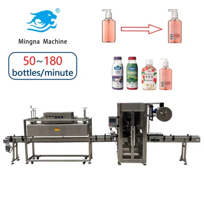 Fully Automatic Electric Shrink Sleeve Labeling Machine with PLC Motor Steam Tunnel for Round/Square/Irregular Bottles & Cartons
