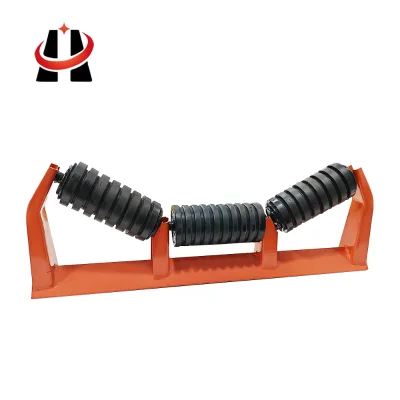 Impact Resistant Carrier Roller Rubber Disc Idler for Mining and Bulk Material Loading Zone Carrier Roller