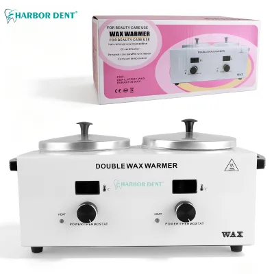 Harbor Dent HYG-JR10 500ml X2 Double Pot Wax Warmer Dual Heater Electric Wax Melter Dental Laboratory Salon Spa Home Use