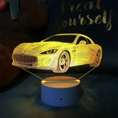 3D Illusion Cartoon Bedroom Lamp Decor Luminous Anime Display Led Lamps Room Desk 3d Visual Acrylic Night Light for Kids