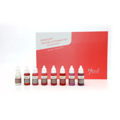 MSDS EU Standard Organic Lip Tattoo Ink Set Permanent Makeup Pigment Kit