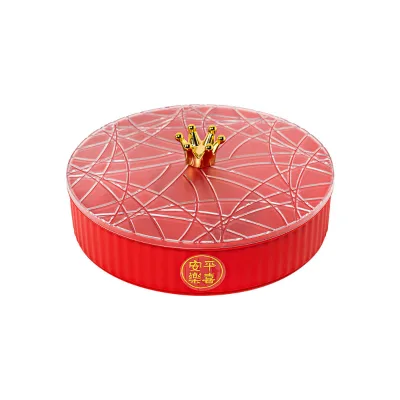 Wholesale Food Container Boxes Dried Fruit Snake Storage Box 5 Compartments Candy Nuts Food Plastic Storage Box With Lid
