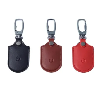 Leather Smart Keys Pet Finder Key Chain GPS Tracking Smart Locator Tag with Anti-Lost Alarm Feature