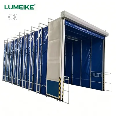 LUMEIKE Retractable Foldable Grinding Dust Removal Booth Mobile Spray Room Multi Exhaust Fans Large Workpiece Painting 500kg
