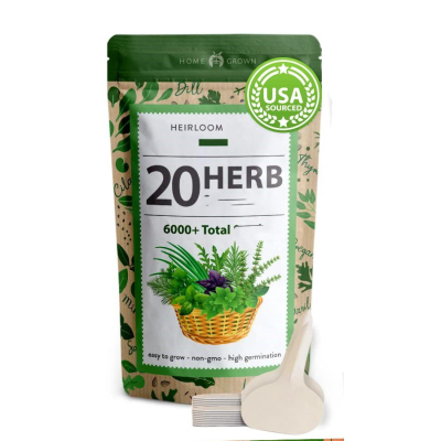 Grown 15 Culinary Herb  for Planting Indoor Hydroponic or Outdoor Herb Starter Kit Garden Gift Ideas