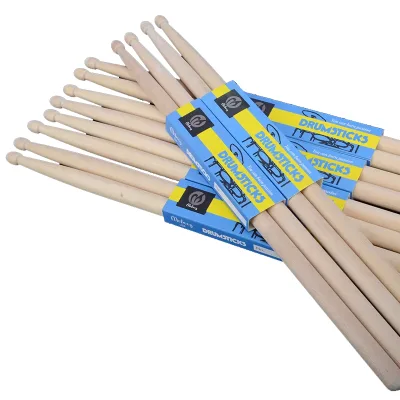 Wholesale logo Custom Maple Wood Drum Accessories 5A 7A 5B Drum Hammer Drum Sticks
