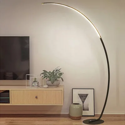 Led Floor Lamp Modern Minimalist Floor Lamps for Living Room Bedroom Study Decor Light Nordic Home Remote Control Standing Lamp