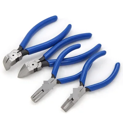 Plastic Model Pliers 45/90 Degree Angled Thin-blade L28453 Serrated Top-cutting Right-angle Pliers 6 Inch 215 Special-shaped
