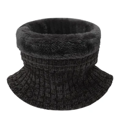 HZW-25079 Winter Warmer Colorful Knitted Snood Multifunctional Bandanas Fleece Neck Gaiter Scarf