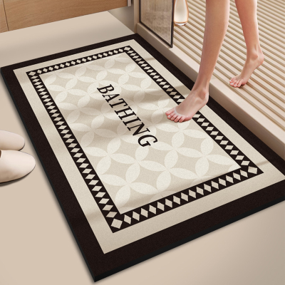 Modern Style Diatom Mud Bathroom Absorbent Anti Slip Floor Mat
