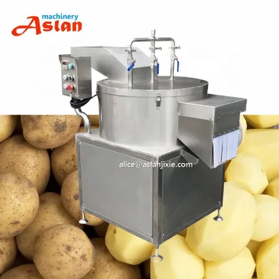 Rhizoma Gastrodiae Herbs Rotary Peeling Machine/ Sweet Potatoes Skin Removing Peeler