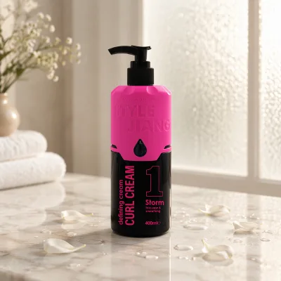 Leave-In Nourishing Hair Styling Cream Defining Styling Cream Curly Keratin Anti-Frizz for Curly Hair