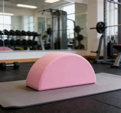 Portable Lightweight Eco-friendly Semi-Circular EVA Yoga Block with Customized Color & Logo for Women Pilates & Yoga Exercise