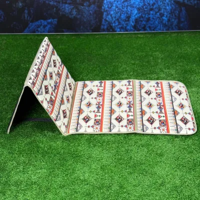 Back Support Prayer Mat Muslim Rug Islamic, Padded Prayer Mat for Men Women, Foldable Prayer Mat Prayer Rug with Backrest