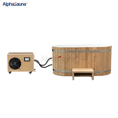 Family Portable Ice Bath With Bag and Lid Cold Plunge Stainless Steel 0.5 Hp Ice Bath Chiller Ozone for Sale