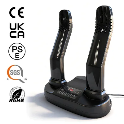 CE Certified 2-in-1 Portable Shoe & Helmet Dryer Folding Intelligent Timing Fast Shoes Drying Machine