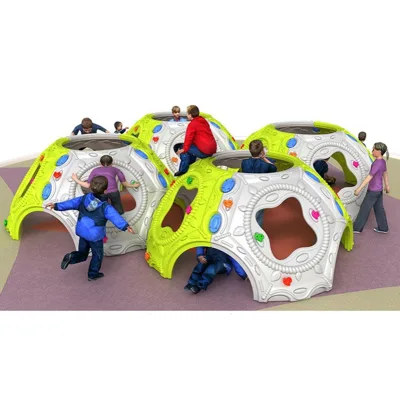 Hot Sale 4 in 1 Outdoor Climbing Wall for Children Free Standing Kids Climber Plastic for Play School