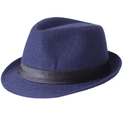 New Classic Solid Color Formal Bowler Hats Winter Autumn Woolen Felt Women Men Ladies Fedoras Hat