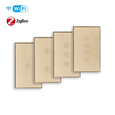 Zigbee Switch Au Support Offline Control for Whole Home Devices Scenes Control with 3 Gang Led Zwave Switch (Black)