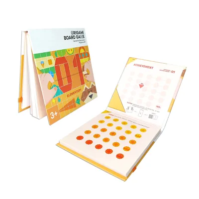 OEM Children's Board Game Activity Book Printing Sticker Reward System Origami Papercraft for Preschool Elementary
