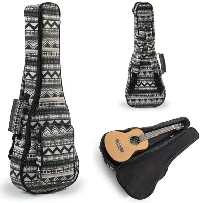 Heavy Duty CONCERT Ukulele Gig Bag (up to 24 Inch) with 12mm Padding and Shoulder Straps