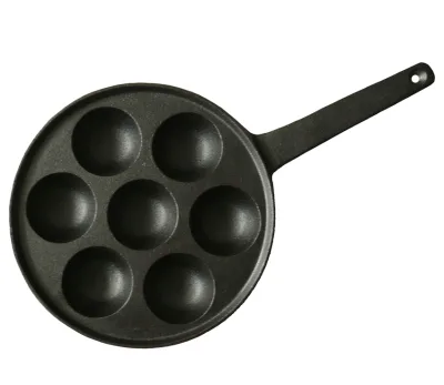 Quality 7-Hole Cast Iron Muffin Pan Round Cake Pan Non-Stick Round Bakeware Cake Pan