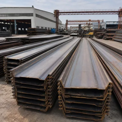 Hot Rolled Steel Sheet Pile 400mm 500mm 600mm Width SY295 Grade with Mill Test Certificate EN10248 JIS a 5528