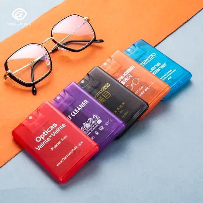 Wholesale Plastic 20ml Semi-Hard Anti-Reflective Simple Eyeglass Cleaner Fashionable Doctor Recommended for Coating Model QXJ002
