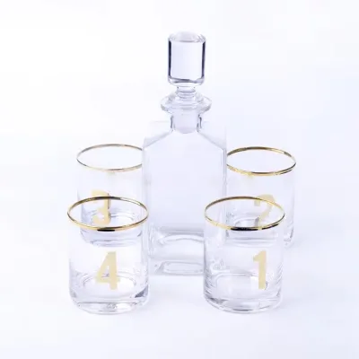 Wholesale Decorative Luxury Lead Free Hand Mouth Wholesale Whiskey Decanters Wine Glass Cup Goblets Glass for Wedding Home Decor