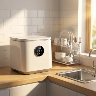 Embedded Household Fully Automatic UV Dish Washer Countertop Portable Mini Dishwasher Machine for Kitchen NHD01011