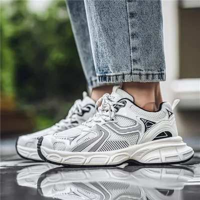 New High Quality Customized logo Sneakers Men's Lightweight Breathable Running Walking Shoes
