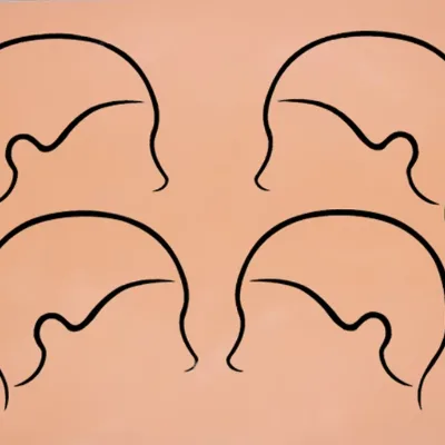 Factory Wholesale SMP Scalp Tattoo Practice Skin Micropigmentation Silicone Practice Skin