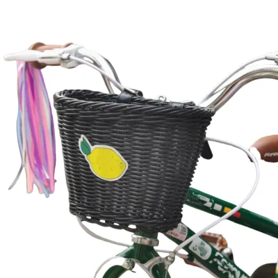Plastic Handmade Basket for Bike/stroller Little Size Basket with Multi Color Bicycle Handmade Plastic Basket