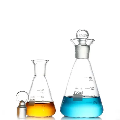 Conical Flask Iodine Flask with Standard Ground Stopper