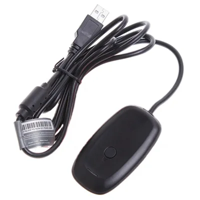 Black White USB PC Wireless Gaming Receiver Adapter for Xbox 360 Wireless Controller Gamepad