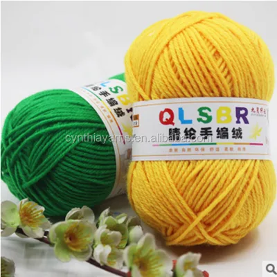 Wool Acrylic Hand Knitting Yarn For Crocheting