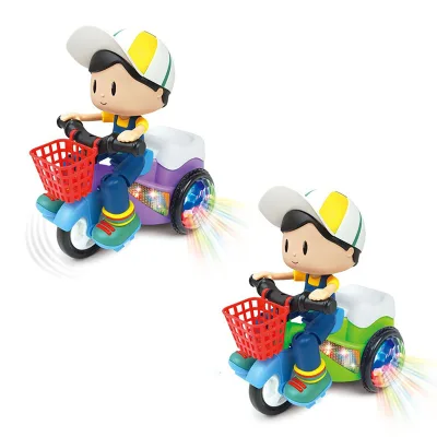 New Other 360 Rotating Universal Car Sound Light Music Kids Stunt Tricycle Toy