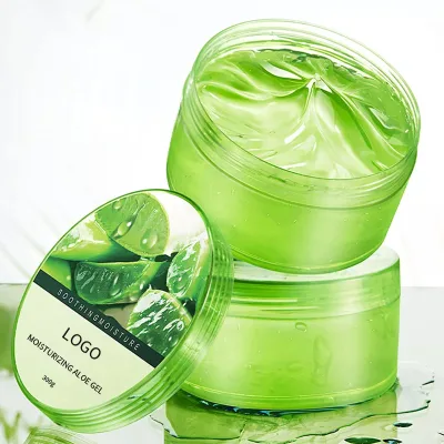 Wholesale Organic Pure Aloe Vera Gel Face Skin Moisturizer Soothing Lightening Sunscreen 300g All Skin Types