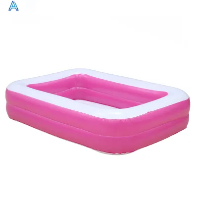 High quality durable customize color PVC puff air blow inflatable swim pool swimming pool for kids' children summer pool